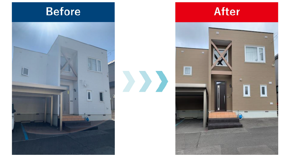 外壁 玄関ドアリフォーム 札幌アポロ株式会社