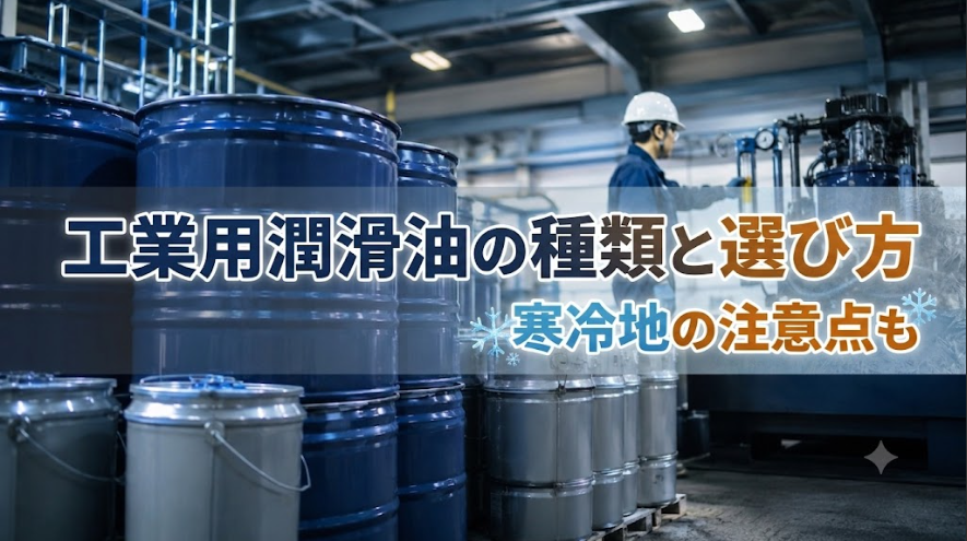 工業用潤滑油の種類と選び方｜寒冷地の注意点も