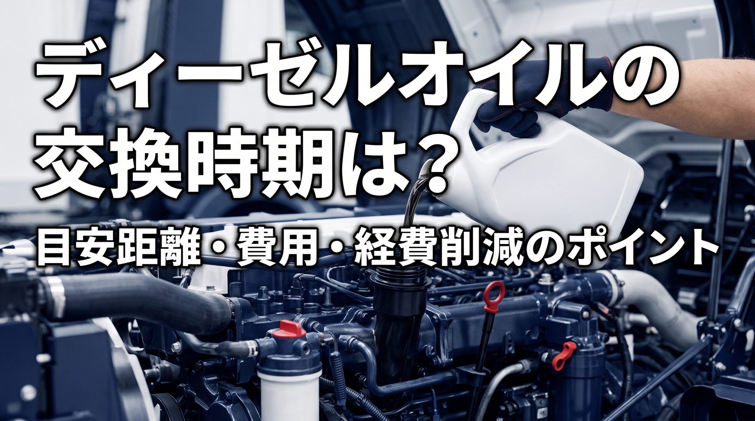 ディーゼルオイルの交換時期は？目安距離・費用・経費削減のポイント